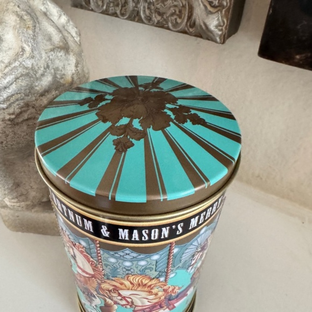 Fortnum And Mason's Musical Merry-Go-Round Empty Tin 7" From England - Picture 4 of 5
